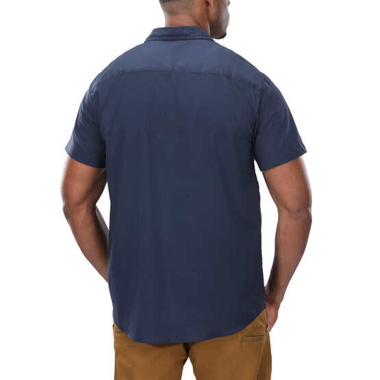 Vertx Short Sleeve Guardian Shirt in navy from the back